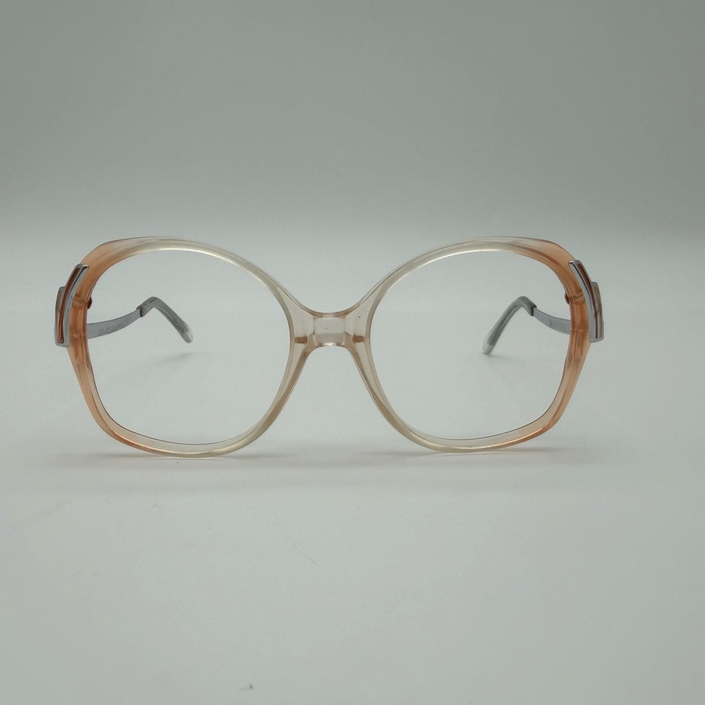 Vintage Itek/Univis Eye Mystique Peach Ombre Oversized 1970s Glasses Frames